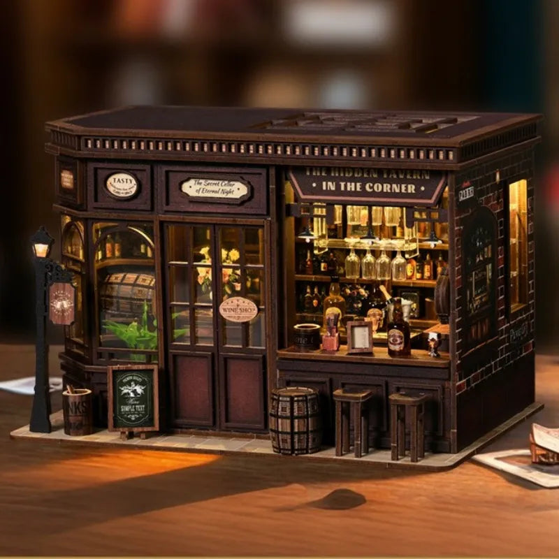 Miniatur Haus Bausatz - Corner Tavern