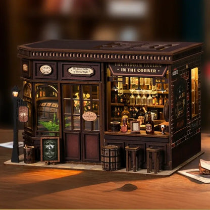 Miniatur Haus Bausatz - Corner Tavern