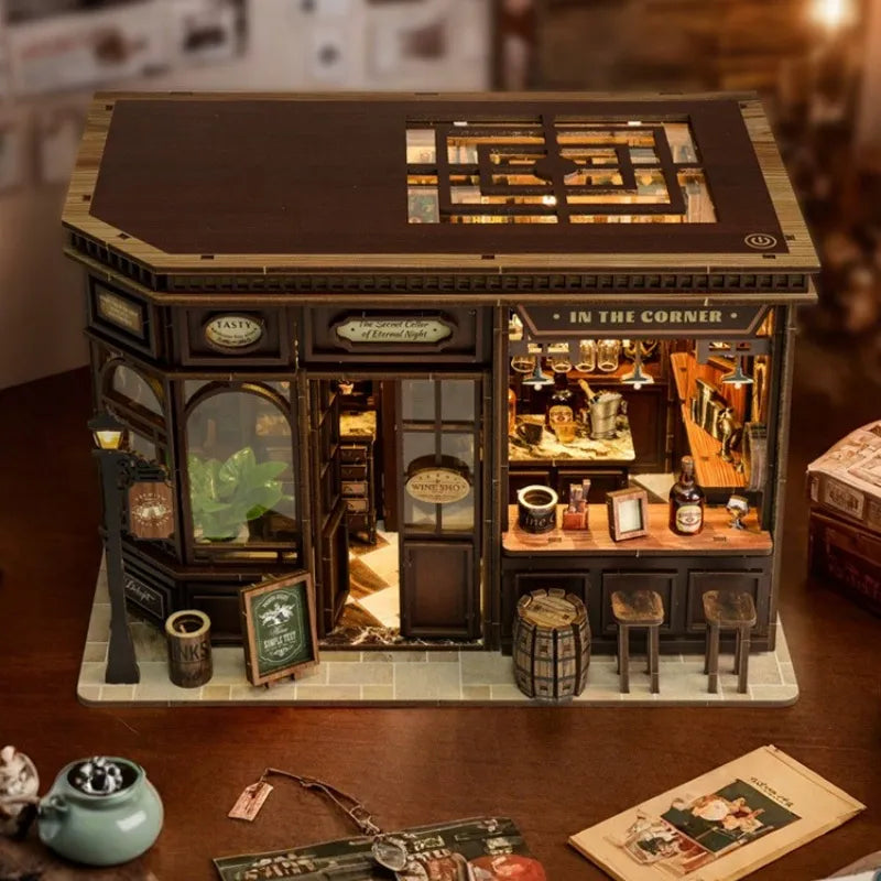 Miniatur Haus Bausatz - Corner Tavern