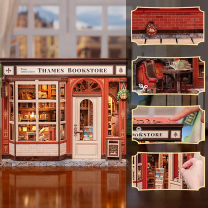 Miniatur Haus Bausatz - Thames Bookstore