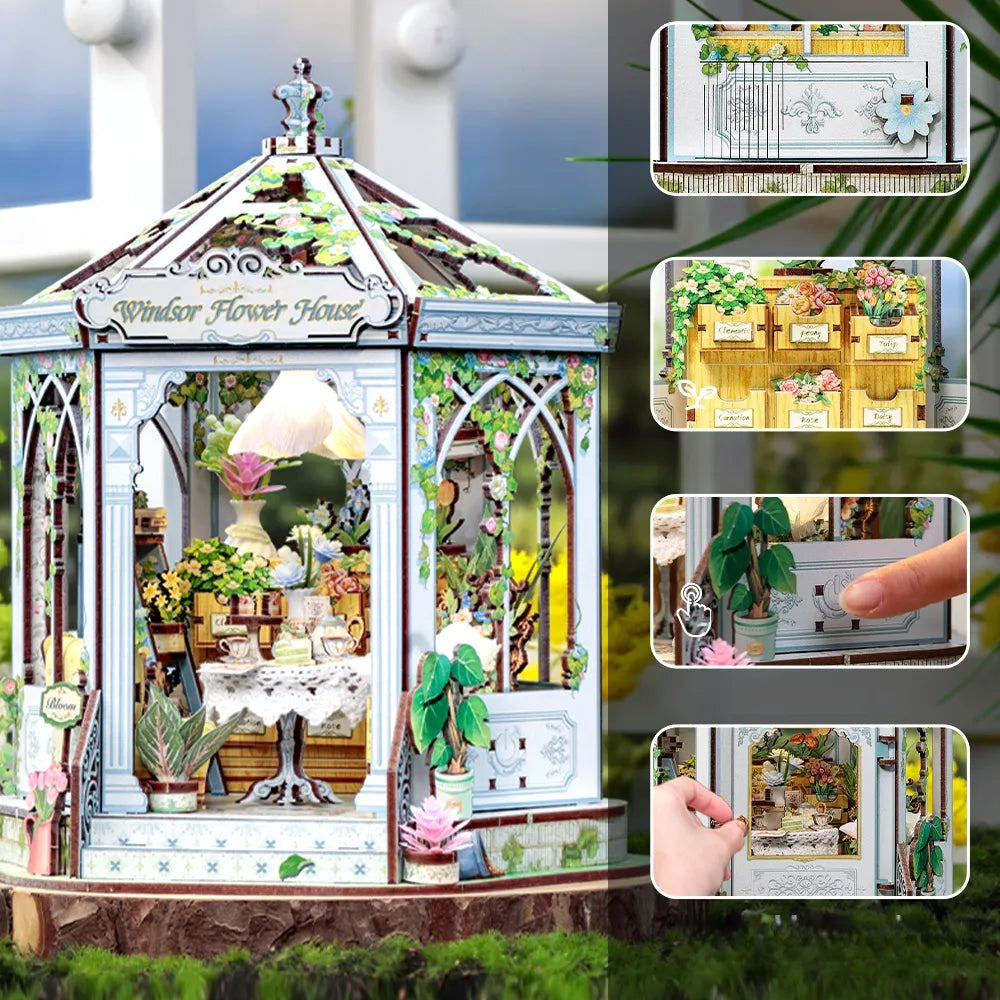 Miniatur Haus Bausatz - Windsor Flower House