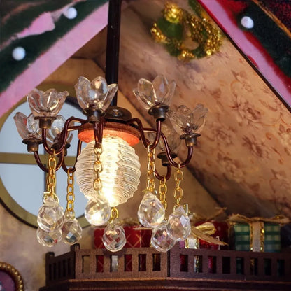 Miniatur Haus Bausatz - Warm Christmas Lodge