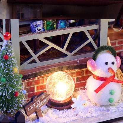 Miniatur Haus Bausatz - Warm Christmas Lodge