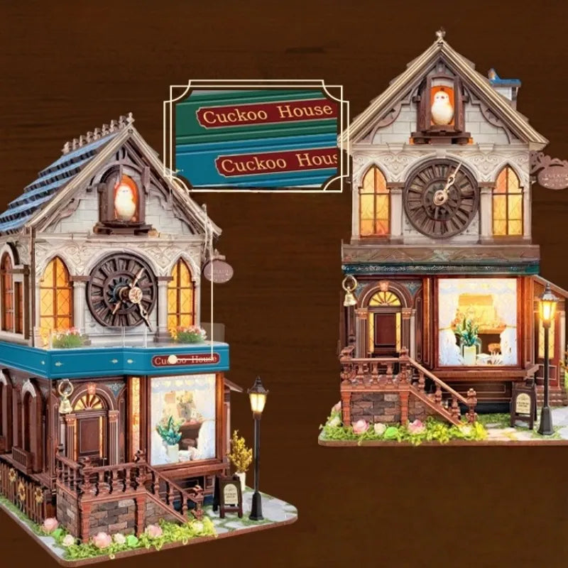Cuckoo House 3D Wooden Puzzle