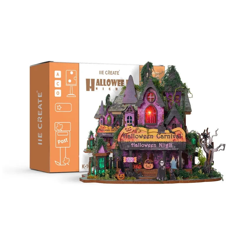 Halloween Night Miniature House Kit