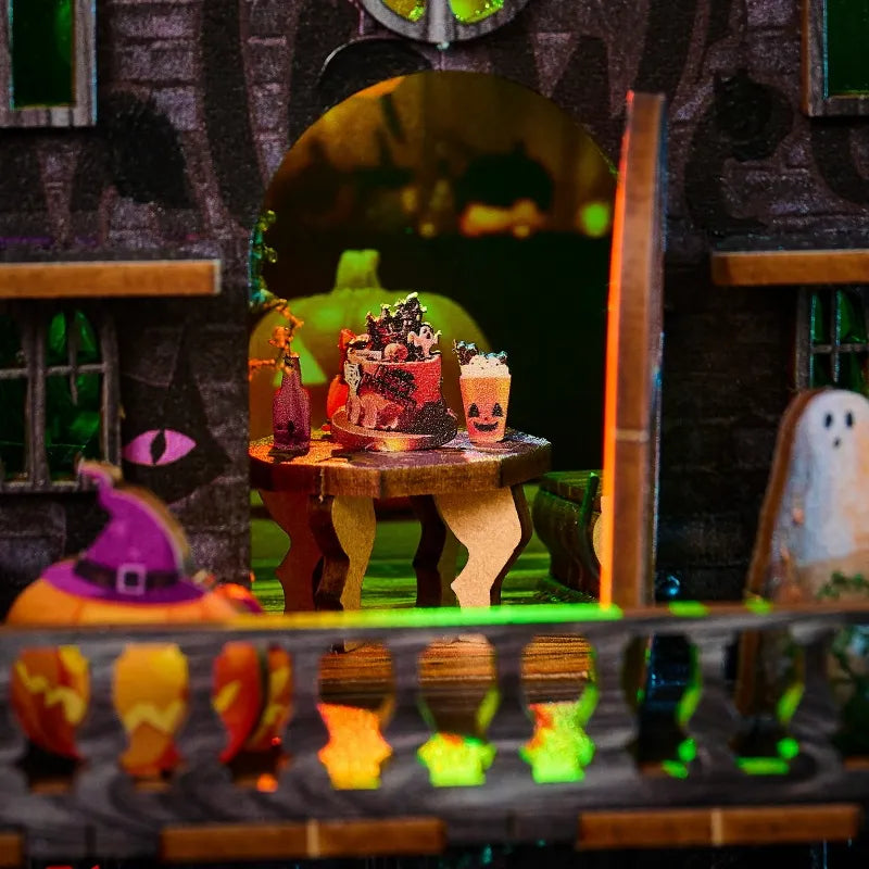 Halloween Night Miniature House Kit