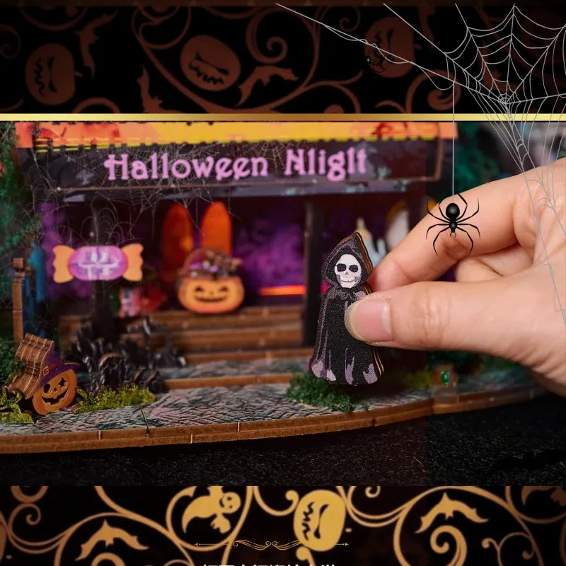 Halloween Night Miniature House Kit
