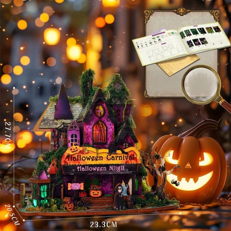 Halloween Night Miniature House Kit