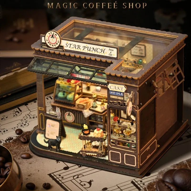 Magic Coffee Shop Miniature House Kit