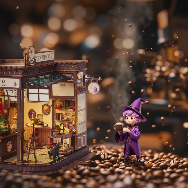 Magic Coffee Shop Miniature House Kit