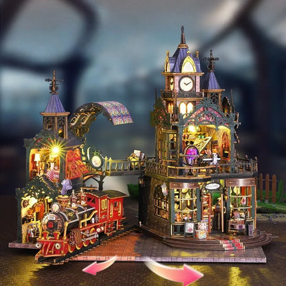 Miniatur Haus Bausatz - Rail Track Secluded City