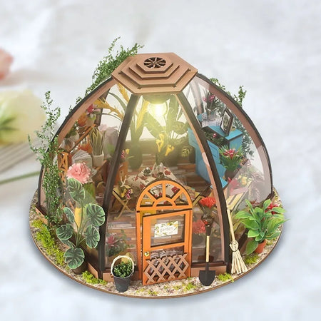 Starry Sky Flower House Miniature House Kit