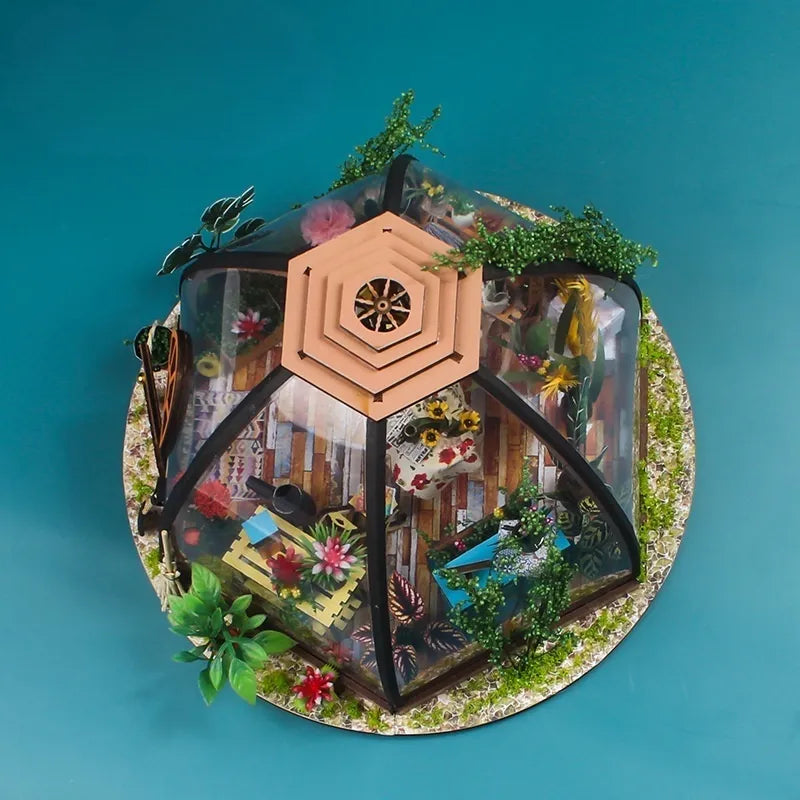 Starry Sky Flower House Miniature House Kit