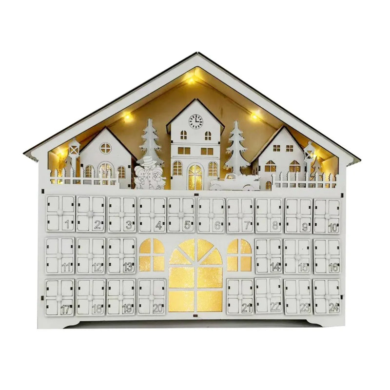 White Wooden Advent Calendar