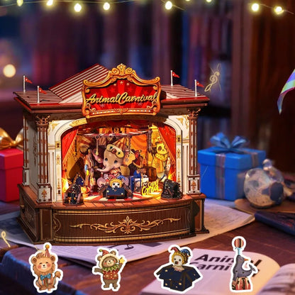 DIY Holz-Spieluhr - Animal Carnival