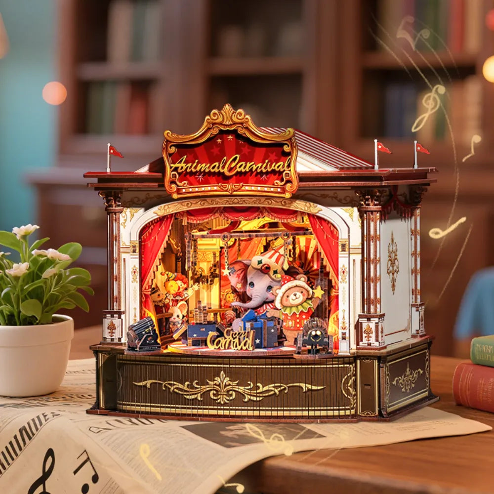 DIY Holz-Spieluhr - Animal Carnival