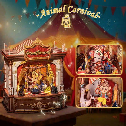 DIY Holz-Spieluhr - Animal Carnival